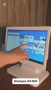 Mesin Kasir POS Android Desktop Sharkpos D3-505 x iMin Dual Display All In One Pos Minimarket D3 505