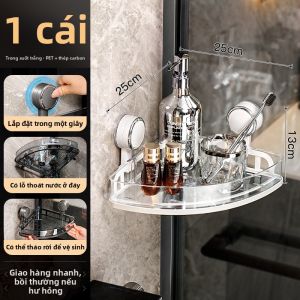 MMZECE | Giá Đựng Góc Treo Tường Hút Chân Không