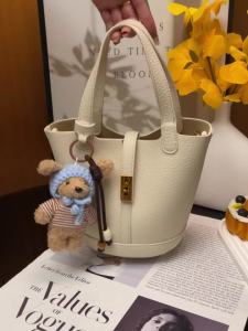 MY&FSNH | Minimalist Korean Tanned Leather Bucket Bag