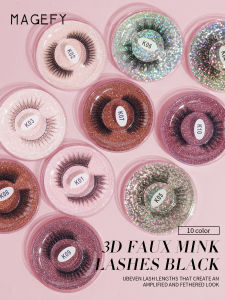 MAGEFY Bulu Mata Palsu Eyelashes Extension 3D Natural Korea Pendek 1Pair False Eyelashes Soft Volume Reusable Bulu Mata Palsu tahan air7126