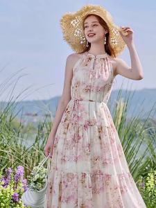 XIANGYING | Floral Off-Shoulder A-Line Dress