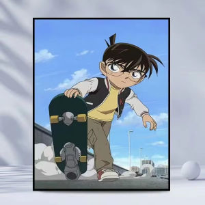 Bandai | Detective Conan Anime Characters Oil Painting By Numbers Modern Wall Decor for Living Room Bedroom Perfect Gift No Frame