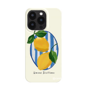 L 46150.00G Lemon for Iphone15 Apple 16pro Phone Case 14plus Drop-Resistant 13 Promax12 Niche Art No Shell Twinning Two-in-One Film Soft Case 15pro Case