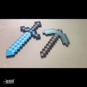 Minecraft EVA Inflatable Sword Axe Toy Minecraft Game Birthday Gift Cosplay Children for Boys Kids Toys Pedang Mainan Budak Lelaki