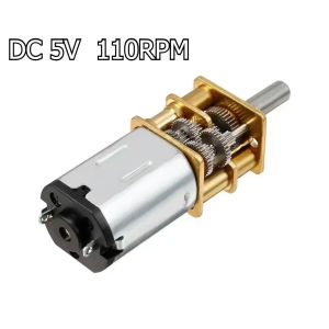 1pc N20 DC Gear Motor with Metal Bracket & Screws 3-6V High Torque Slow Speed Motor for DIY Robot & Toys