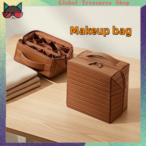 Striped Large Capacity Practical Storage Bag Makeup Storage Bag for Travel And Commuting Cosmetic Bag
