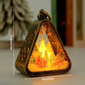 Christmas night light retro atmosphere desktop luminous decorations window night light props