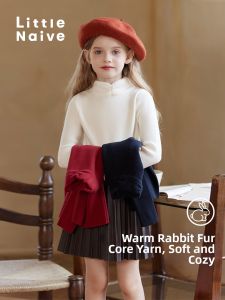 Little Naive | Warm High Neck Knitted Sweater