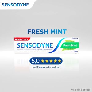 Sensodyne Toothpaste Pasta Gigi Sensitif Nafas Segar Fresh Mint 6x100gr [6 PCS]