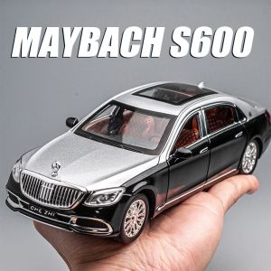 Mercedes-Benz Maybach GLS600 Tỉ Lệ 1:24 Diecast Xe Ô Tô Đồ Chơi Mô Hình Bằng Hợp Kim Mô Phỏng Âm Thanh & Xe Ánh Sáng Cho Trẻ Em C98