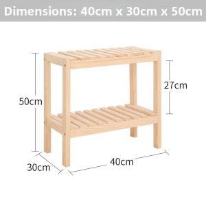 LIWAN | INS Style Wooden Bedside Table Shelving Unit