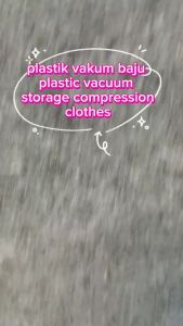 VB-10 Plastic Vacuum Storage Compression Clothes Laundry Travel Bag Kompresi Untuk Penyimpanan Baju