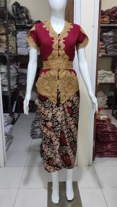 Atasan Kebaya Bordir Modern Elegan Mewah Lengan Tulip Bahan Silk Korea Aneka Warna Cantik Kekinian | Pakaian Acara Pesta Kondangan Tunangan Lamaran Akad Nikah Wisuda Moderen Terbaru Tiara