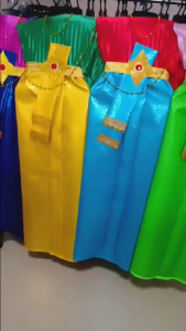 ชุดไทยสไบพลีท ชุดถวายแก้บน ย่านาค เจ้าแม่ แม่ตะเคียน (ใส่จริงไม่ได้)