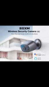 GXM W3 Pro 4 Megapixels Wireless Security Camera Battery Operate CCTV Smart IP Camera For Home Office Shop Warehouse Landed 2K Waterproof Cordless Baby Monitor