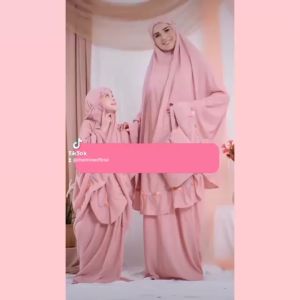 Mukena Anak Perempuan Rainbow Free Sajadah Muka Bahan Rayon Premium Super Adem By Chazmine