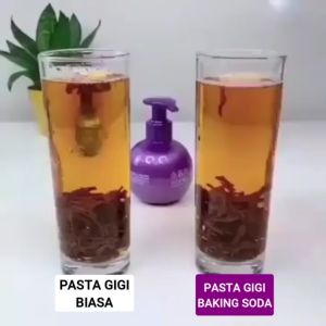 Pasta Gigi Pemutih Gigi Kuning Anti Karang Gigi 220gr/Baking Soda Toothpaste Removal Whitening Toothpaste Fruit