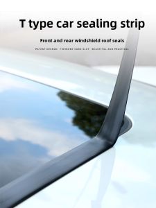 MONLEYTA | Car Sunroof Waterproof Sealing Tape T-Shape Windshield Roof Rainproof Strip Film Adhesive Sealant For Automobile Sunroofs