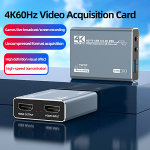 HDMI-compatible  High-Definition Capture Card with Audio for PC Mobile Gaming Camera Streaming & Recording Video Capture Box