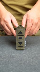 TOPTACPRO Tactical Mag Pouch For 9mm Single Mag Carrier MOLLE Mag Holder Laser Cut Belt-Pouch 8513