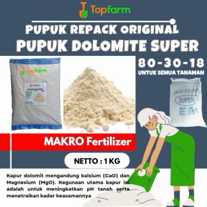 Pupuk Dolomit 1 Kg / Pupuk Dolomit Cair Untuk Ph / Pupuk Dolomit Untuk Cabe / Kapur Dolomit Pertanian / Kapur Dolomit 1kg / Pupuk Dolomit Premium / Pupuk Kapur Pertaninan Dolomit