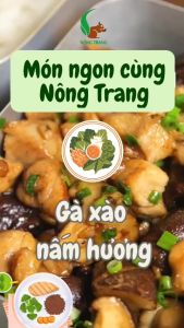 Nấm hương khô nấm hương rừng mộc nhĩ khô Nông Trang - gói 100g thơm ngon giàu dinh dưỡng