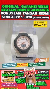 JAM TANGAN DIGITEC ORIGINAL - JAM DIGITEC BDA-4082TGP JAM DIGITEC BDA4082 JAM DIGITEC 4082 JAM DIGITEC BDA4082TGP - Women TR - Resin - Pink - Diameter 3.6 CM - Jamdunia / Jam dunia JD18 JAM TANGAN WANITA JAM WANITA JAM TANGAN ANTI AIR # S003