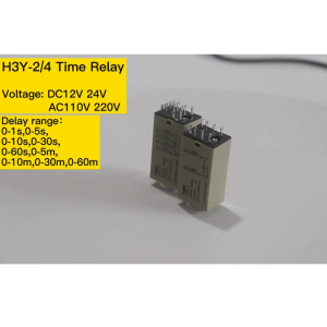 Timer hẹn giờ H3Y-2 relay mini thời gian công tắc hẹn giờ 8 chân điện áp 12VDC kèm chân đế PYF08A