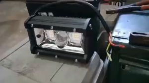 2pc Lampu Sorot LED 105w Super Terang Dua mode lampu putih lampu kuning Untuk Jeep Truk Suv Atv Traktor Motor