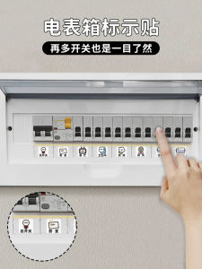 Creative Cartoon Switch Label Wall Decal Home Socket Panel Decorative Sticker Functional Visual Meter Box PVC Material