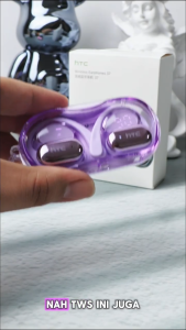 【Quà tặng miễn phí】HTC NE37 Tai nghe dịch AI Tai nghe Bluetooth không dây thực sự V6.0 OWS Tai nghe mở Tai nghe TWS Chống bụi và nước IPX5