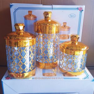 viral toples sultan gold bahan akrilik toples kue lebaran edisi 2025