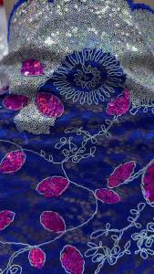 Pink French Tulle Lace 2026 High Quality Lace with Sequins Velvet African Nigerian Embroidered Women Lace Fabrics for Wedding