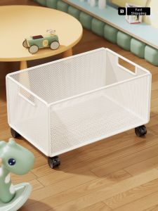 WUBUWEI | White Mesh Mobile Book Storage Organizer for Students