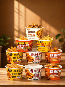 YINGXIKE | Customizable Logo Disposable Paper Bowls For Fried Snacks
