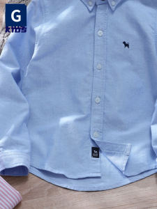 G Childrens Clothing Spring & Fall New Arrival Childrens Thin Pure Cotton White Shirt Boy Baby Youth Oxford Cloth Long Sleeves Shirt