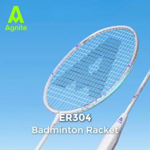 Agnite Raket Bulutangkis / Full Carbon Badminton Racket Gratis Tas Kok Grip Tape ER304
