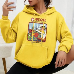 1Pc Vintage Sick Kid: Sassy Health-Themed Design  Iron-On Transfers Sticker For T-Shirts DIY Heat Transfer For Clothes Stickers
