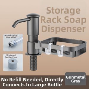 Storage and Drainage Dish Sink Pump Soap Dispenser