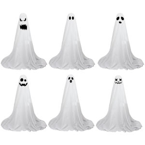 【Hàng mới】 ma Halloween hoạt động bằng pin đèn sân 33.5inch đứng trang trí Halloween đèn Halloween lên ma quái