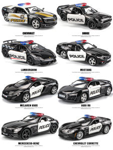 รถโมเดลโลหะผสม Car Model Alloy รถตำรวจ รถโมเดลเลียนแบบขนาดเล็กสำหรับเด็ก ของเล่นสำหรับเด็กชาย รถโมเดลโลหะผสมสำหรับคุณภาพชีวิต