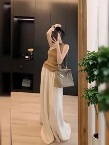 NIUVIES | Off-Shoulder Sleeveless Womens Summer Suit Two-Piece Set