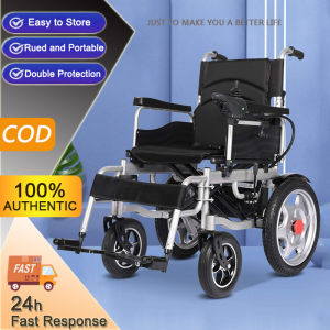 Electric Wheelchair For Senior Disabled Elderly Scooter Light Folding Intelligent Automatic Multi-Function Lightweight Carbon Steel Scooter Battery Life 12-15 Km Powerful Dual Motor Design
