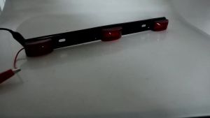 KEVANLY | 1PC 9 LED Truck Side Marker Red Lamp Bar Bracket Trailer Tail Lights for Pickup Truck RV UTV Signal Indicator Lamp Brake Lamp