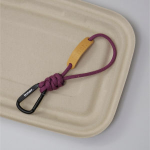 Portable Leather Keychain with Climbing Buckle Car Key Holder Anti-Lost Simple Design Premium Quality Key Ring for Outdoor Sports