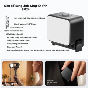 Ulanzi | Đèn Bổ Sung Mini Di Động Có Tính Năng Từ Tính Cho Máy Quay Hành Động