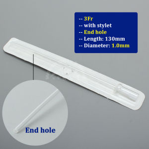 12PCS Cat Catheter With Stylet Side/End Open 1.0mm 1.3mm Cat Urinary Catheters Veterinary Consumables