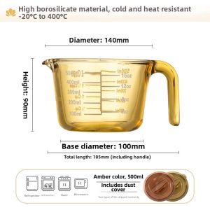 AMERCOOK | Heating Measuring Cup with Lid