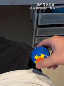✅2026 NEW✅JOMO Press to Spin Fidget Puzzle Ball Spinner Ball 3D Printed Mini Pocket Sensory Toy