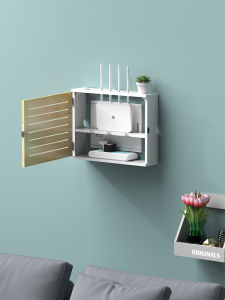 LANGBOJIEKE | Decorative Wall Mounted No Drill Multi-Media Equipment Hiding Box